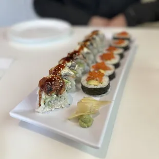 Dragon Roll and Spring Roll
