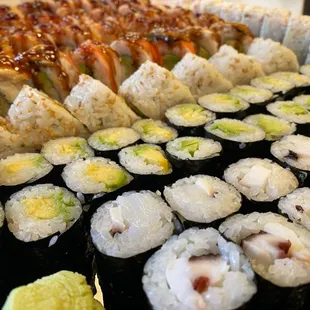 sashimi, sushi, sushi and sashimi, food