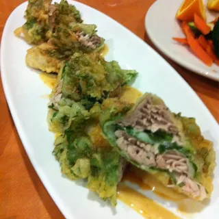 Basil Wrapped Tuna Tempura