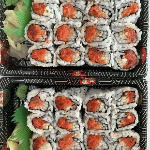 EIGHT (8) Spicy Tuna Rolls- 6 small pieces to an order.