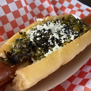Chile relleno dog