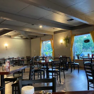the dining area