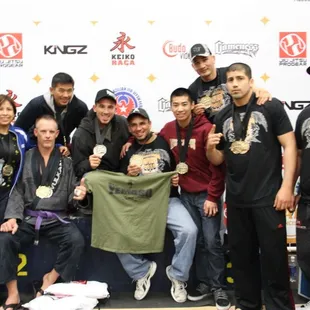 All of our competitors with their medals at the SF Open