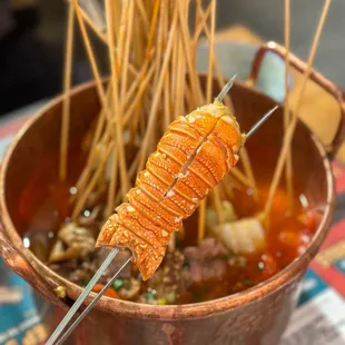 Lobster in hotpot