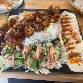 35. Shish Tawook with Rice