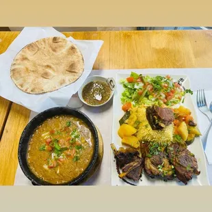 Foul and Roasted Lamb Feast