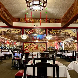 the interior of the restaurant