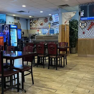 the interior of the restaurant