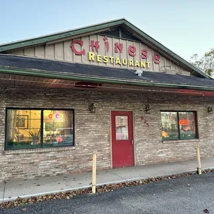 Front of restaurant.