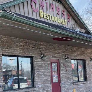 the front of the restaurant