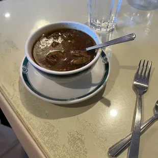 Hot and Sour Soup.  The best my mom has ever had.