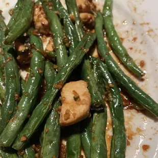 Garlic Green Beans w/ Chicken