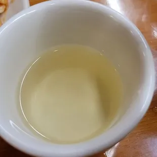 My colored water tea! Tasteless!
