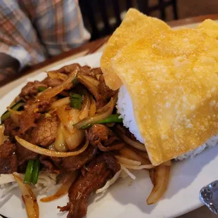 Lunch special #1 Mongolian beef