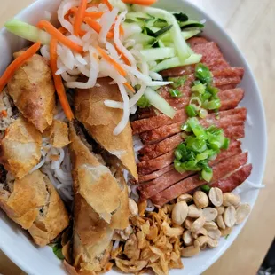 Pork Patty and Egg rolls Noodle