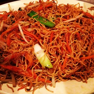 Bean sprout and scallion lo mein is awesome.  Great new dish.