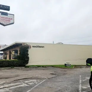 It's located downstairs.