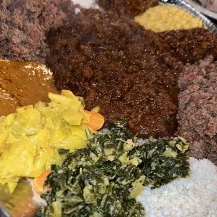 Vegetable Combo with Doro Wot