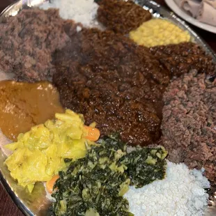 Vegetable Combo with Doro Wot