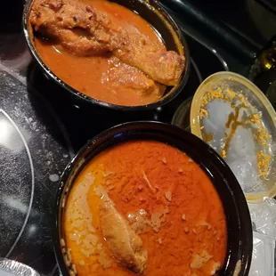 Peanut butter stew and Light chicken stew