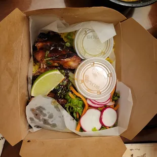 grilled chicken with yellow rice