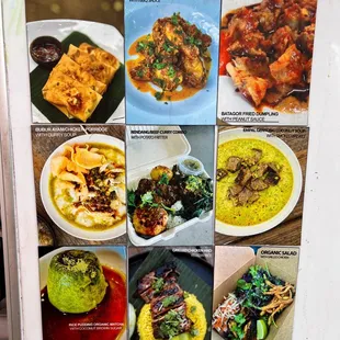 They display 6 color photos of some of their food in front of the truck (btw, rice pudding matcha didn't look like the photo at all)