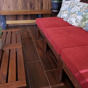 More coach seating in another corner!