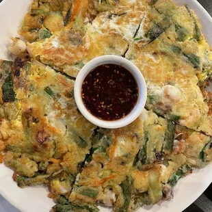 Seafood pancake