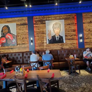the interior of the restaurant