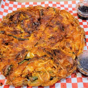 Seafood Korean Pancake, $19.99 - 4 Stars