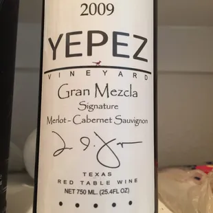 Yepez red blend