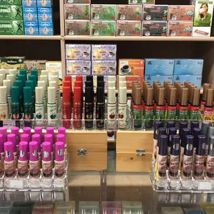 a variety of cosmetics products