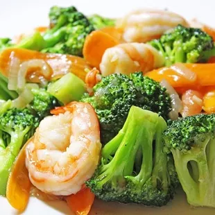 Shrimp w/ broccoli
