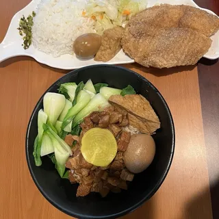 D7. Fish Steak Rice Combo Meal