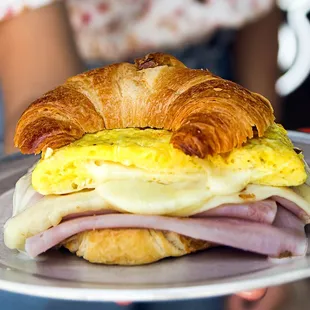 Breakfast Croissant - Ham, Cheese &amp; Egg