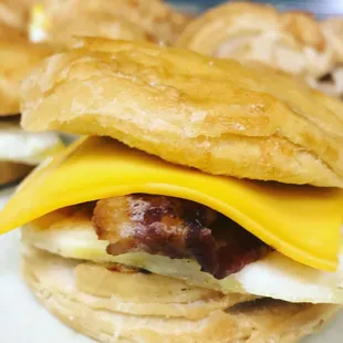 Bacon eggs and cheese Biscuits