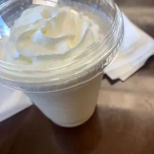 Caramel ice blended coffee