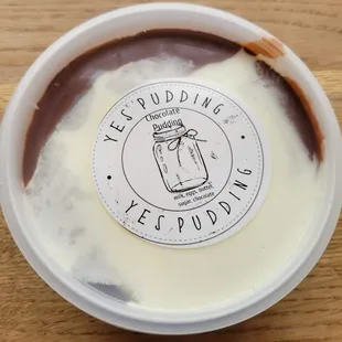 Chocolate Pudding with Whipped Cream