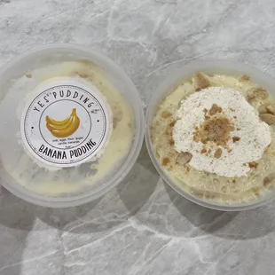 Inside the banana pudding with wafers