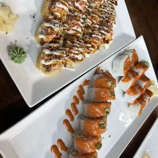 Buckeye Roll, Orange Dragon Roll and Spicy Tuna Roll!  (09/27/2024)