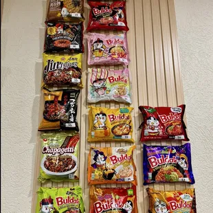 More ramen selection
