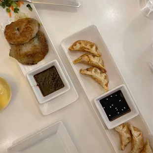 Chive Dumplings and Pot Stickers