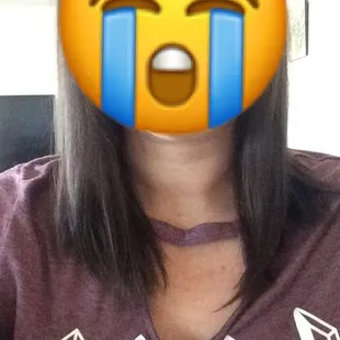 Look how uneven my hair cut came out by Lisa at yes we do. I wrote a review in the review section about this haircut.