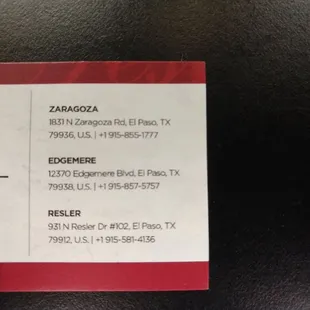 Business card