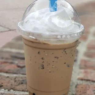 Hokkaido Black Milk Tea. Tasted like a light chocolate. Oishi!!! (Delicious in Japanese).