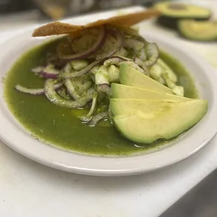 Aguachiles tostada so yummy