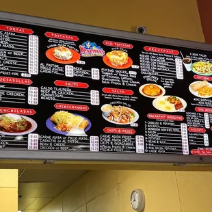 Menu - I always get their mushroom, onion and bell pepper burrito and add beans and sour cream and fresh onions and cilantro.