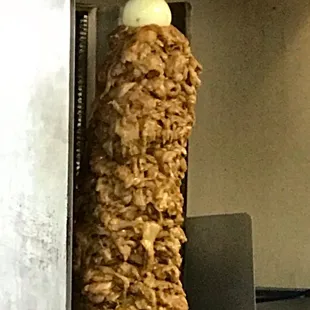 a chicken skewer
