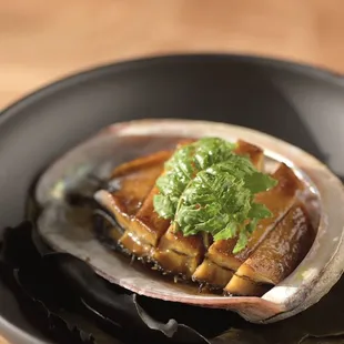 a plate of food on a table