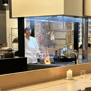 Chef Junya Smoking blue fin